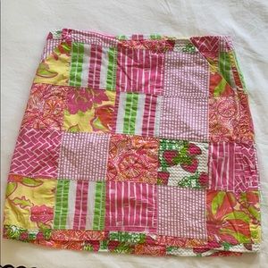 Beautiful Patchwork Lilly Pulitzer Skirt